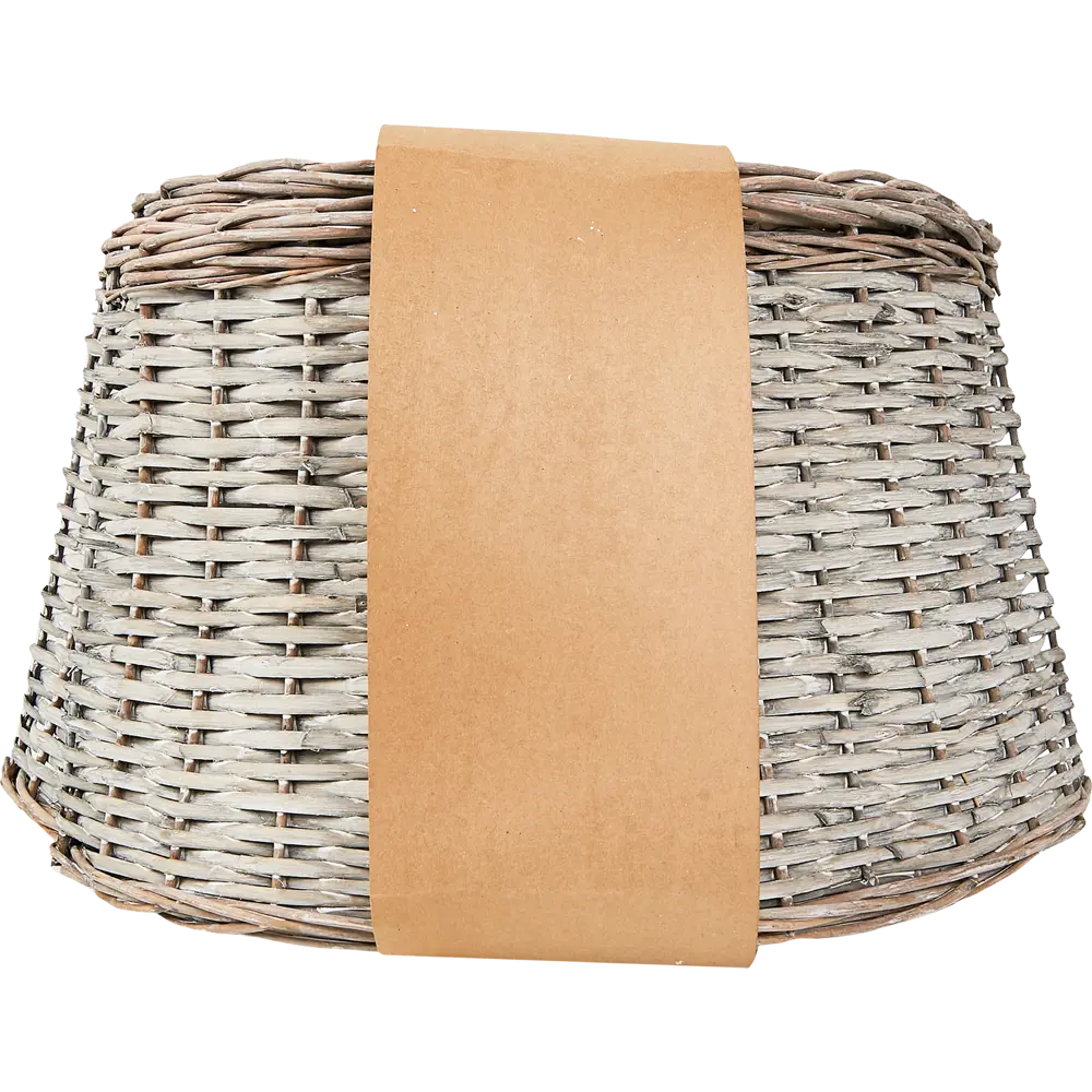 87038502 Корзина под елку серая ротанг D60см H28см STLM-1451293 Santreyd  - Вид №2