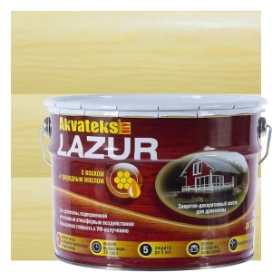 Антисептик защитно-декоративный для дерева Akvateks DIY Lazur цвет бесцветный 10 л