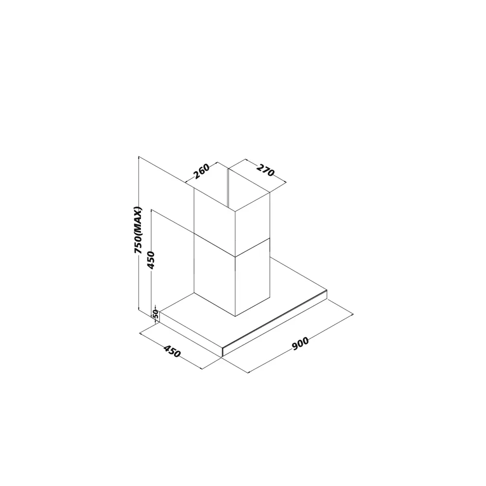 Вытяжка ORE «Rasta» 90L, 90 см, нержавеющая сталь STLM-2086728 - Вид №11