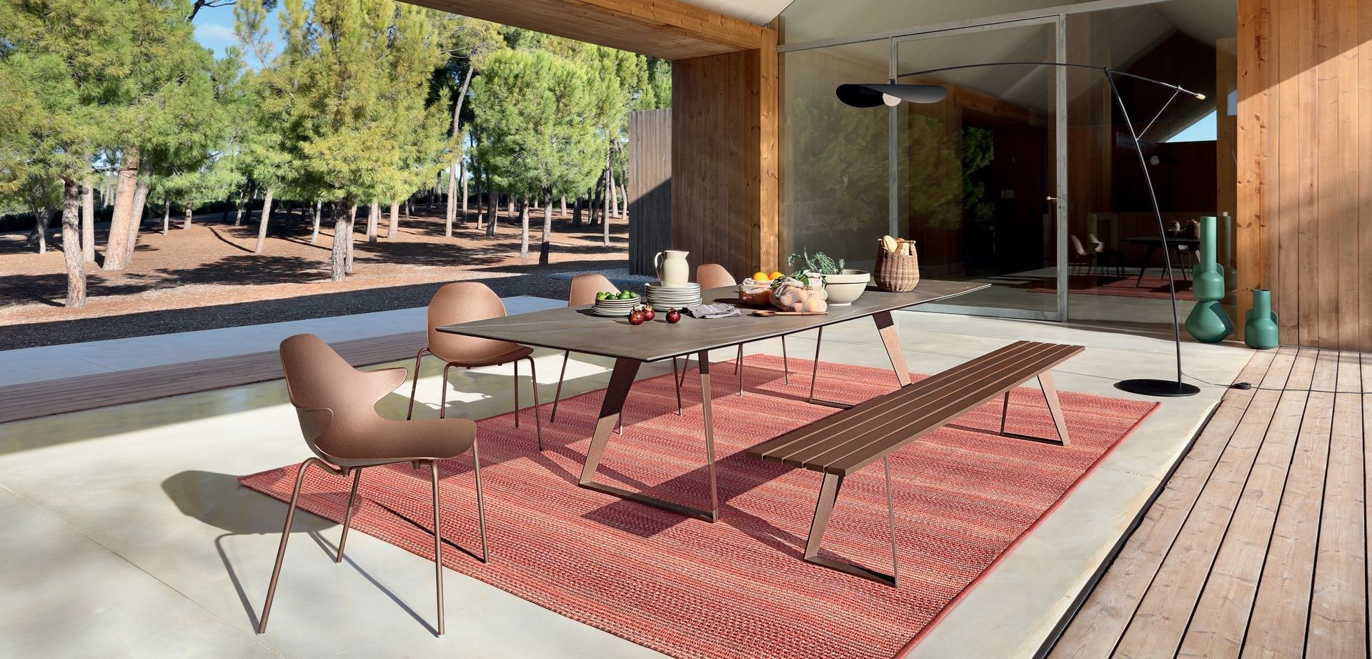 Прямоугольный садовый стол с керамической столешницей ROCHE BOBOIS ARCH-00044964 - Вид №4