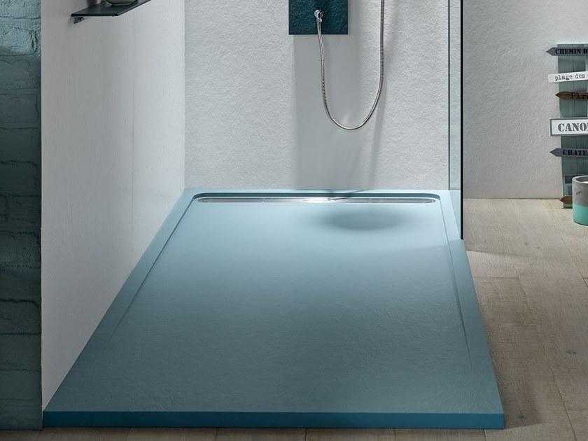 Acquabella Прямоугольный нескользящий душевой поддон в Akron © Slate sun-id-1486960 - Вид №5