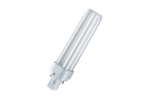 18295903 Компактная люминесцентная лампа DULUX, неинтегрированная D 18W/827 G24D-2 10X1 4050300011462 Osram