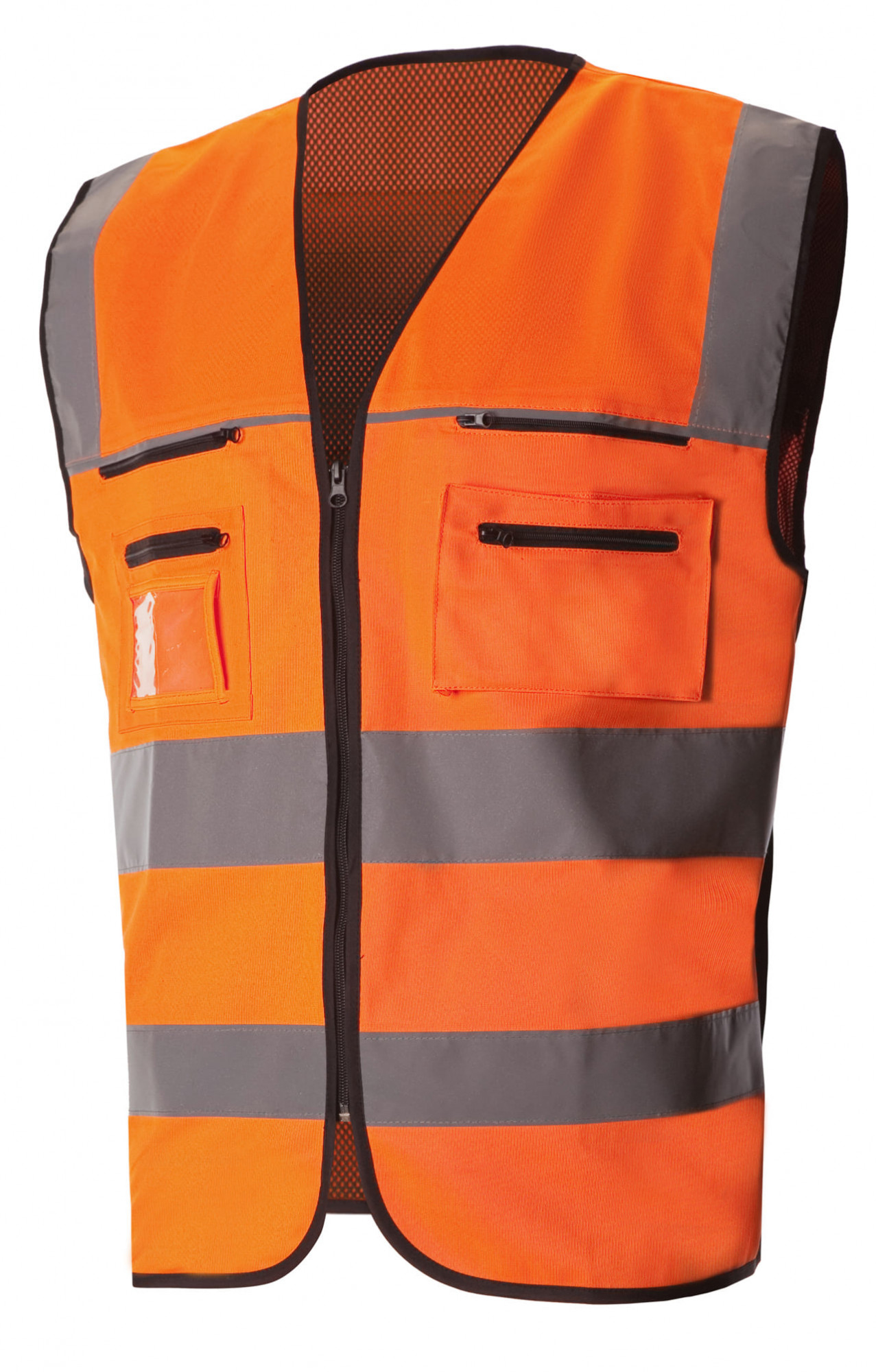 69875 Жилет сигнальный "Спектр Премиум" оранжевый с СВП  Сигнальная одежда  размер 52-54 (XL) Спецодежда 