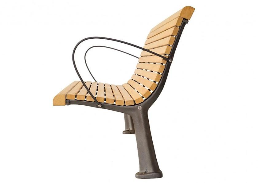 Euroform W Скамья из дерева с подлокотниками со спинкой  52  - Вид №1