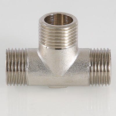 VTr.661.N.0004 Фитинг резьбовой – крестовина двухплоскостная Valtec ½  - Вид №13