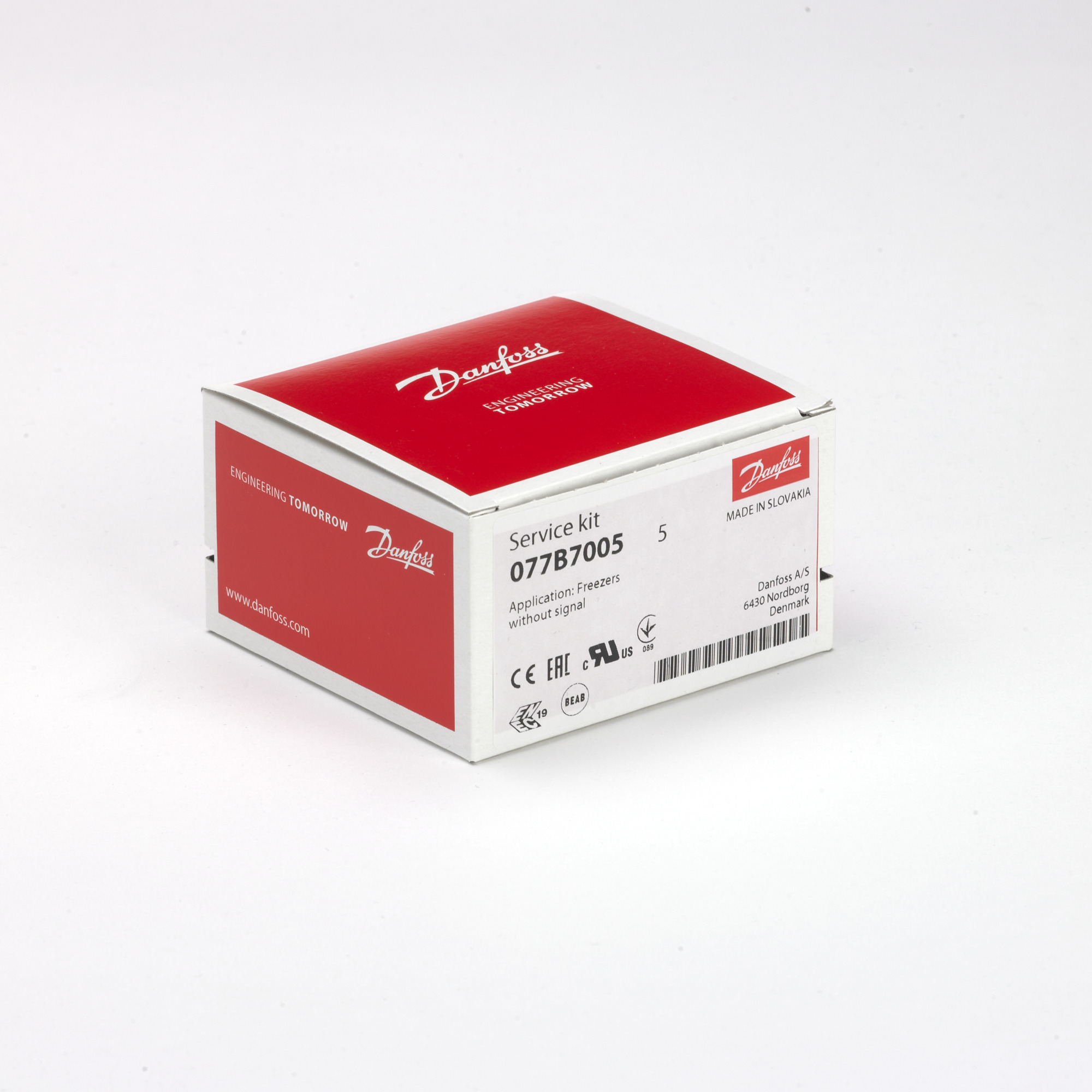 Danfoss Сервисные термостаты бытового и торгового применения 077B SERVICE THERMOSTAT NO. 8 077B7008 