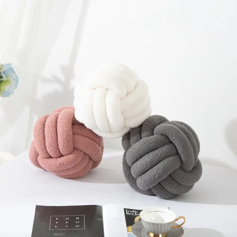 Подушка Узел d30 см цвет розовый СТОЛИЦА ТЕКСТИЛЯ STLM-2032567 - Вид №2