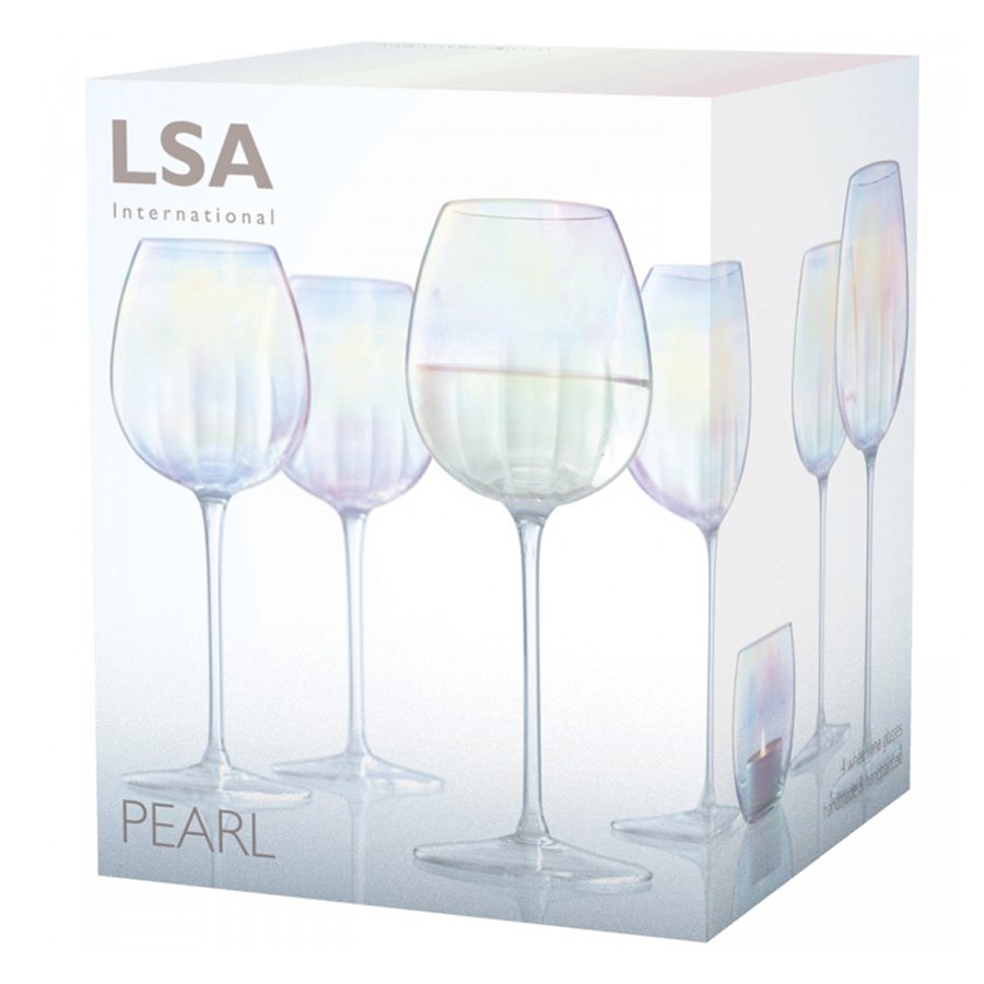 Набор из 4 бокалов для белого вина 325 мл Pearl LSA INTERNATIONAL PEARL 00-3863030 Прозрачный - Вид №5