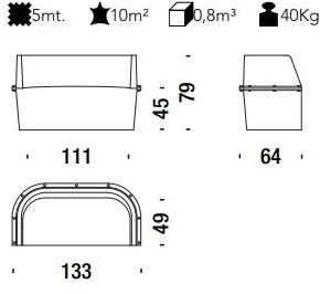 Moroso Диван из ткани Assembly sun-id-1355734 - Вид №1