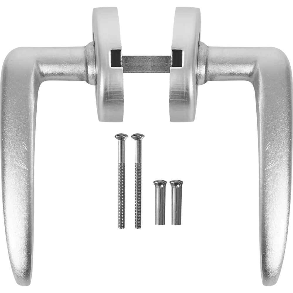 Дверные ручки Punto R.H50.015 без запирания цвет хром STLM-2057620 - Вид №1