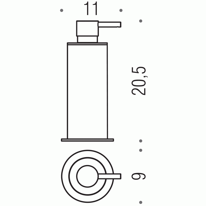 W4980XL W4980 XL Дозатор для жидкого мыла настольный COLOMBO PLUS Colombo Design - Вид №2