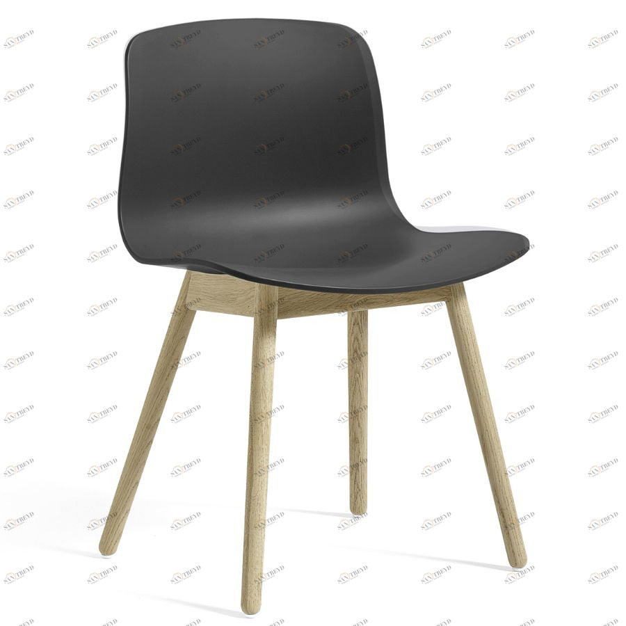 Стул AAC12, черный с ножками из светлого дуба Hay 931849