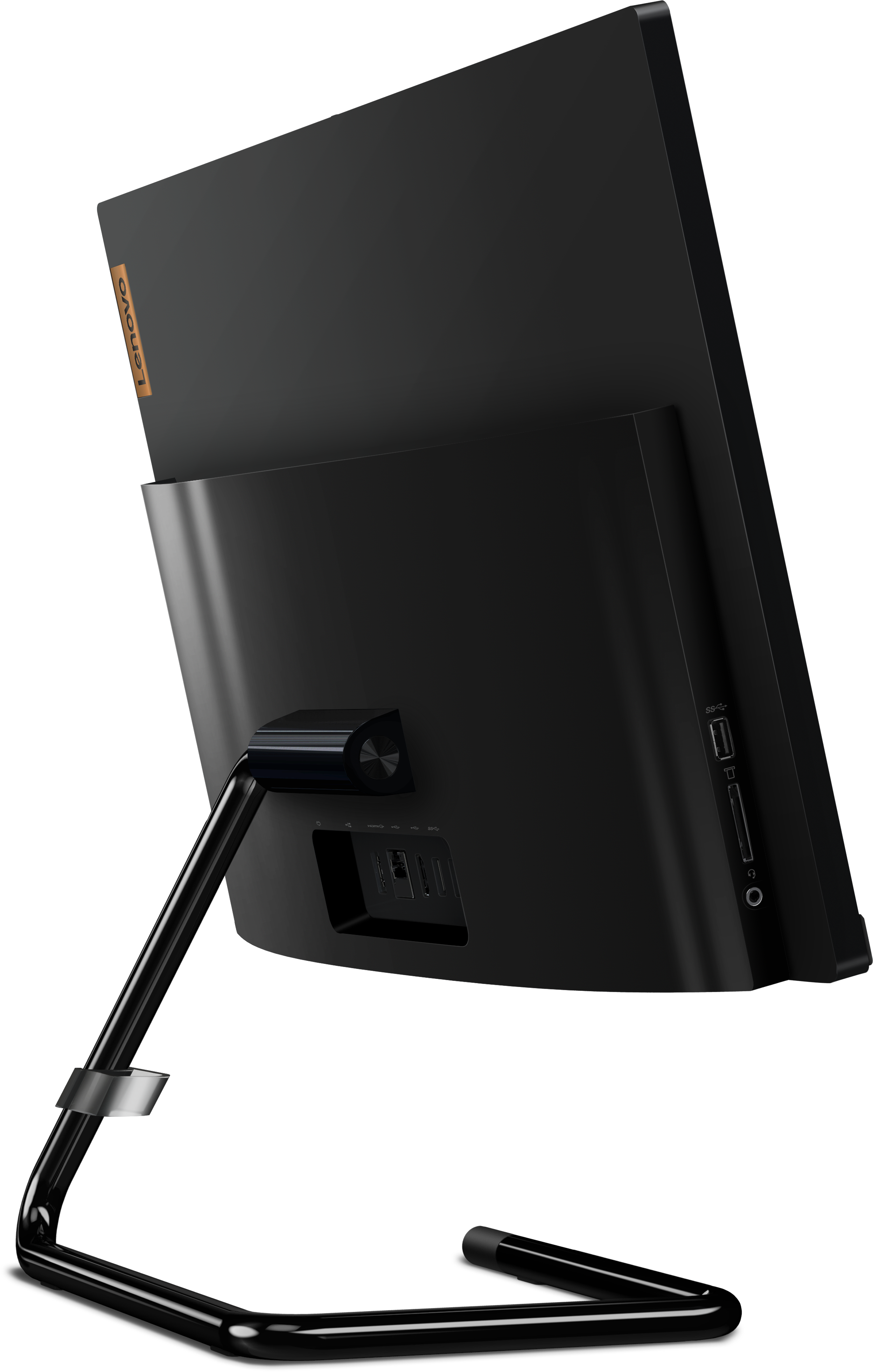 F0EX000YRK ideacentre aio 3 22ada05 21.5"(1920x1080)/amd ryzen 5 3500u(2.1ghz)/4096mb/1000+128ssdgb/dvdrw/int:amd radeon vega 8 /bt/wifi/war 1y/5.28kg/black/dos + клавиатура, мышь usb Lenovo Santreyd  - Вид №7