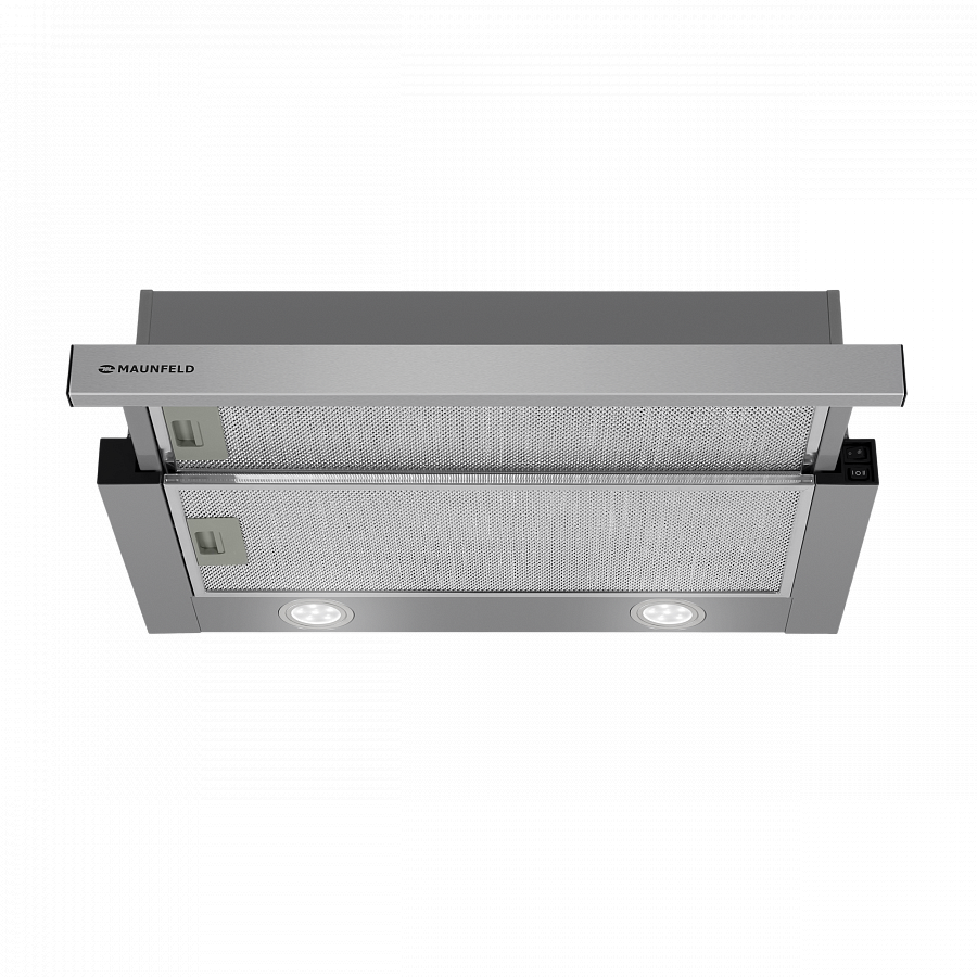 VS LIGHT 60 INOX Вытяжка vs light 60 ""нержавейка""/ • тип: встраиваемая • цвет: нержавейка • управление: колыбельное • ширина, мм: 600 • полная потребляемая мощность, вт: 140• количество скоростей: 2 • максимальная производительность, м3/ч: 480• диаметр Santreyd  - Вид №2