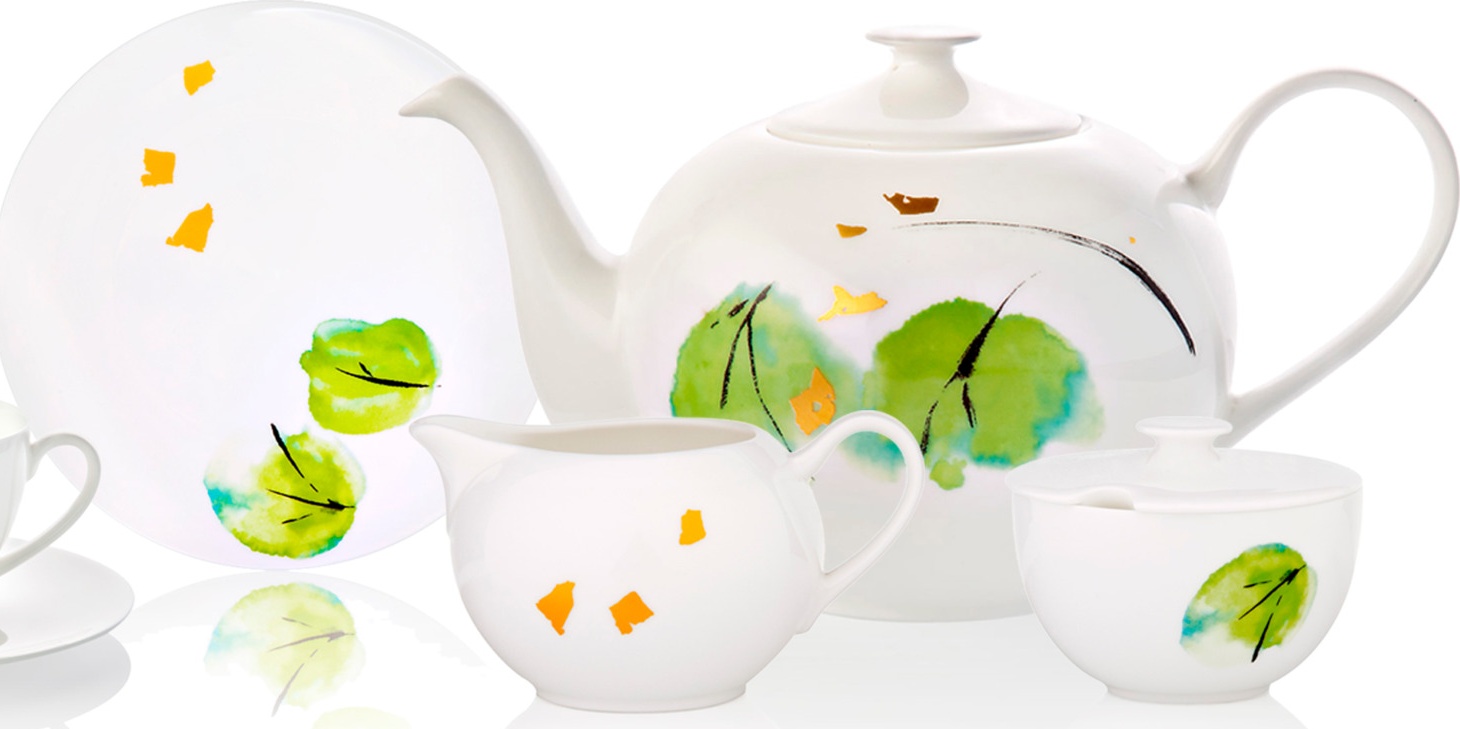 10646720 Dibbern Тет-а-тет чайный Dibbern "Примавера" 2/9 Фарфор костяной 