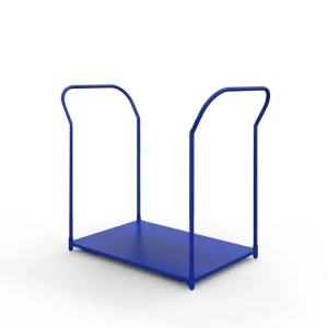 Тележка платформенная с двумя ручками ТЯ 2 основание (900x600 мм, колеса черная резина 160 мм)