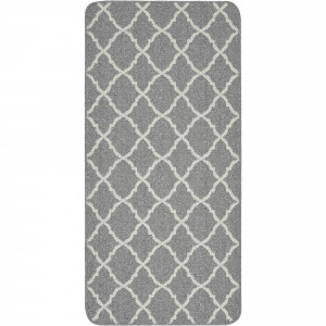 82207818 Коврик «Cardiff», 67x140 см, полипропилен/резина, цвет серый
