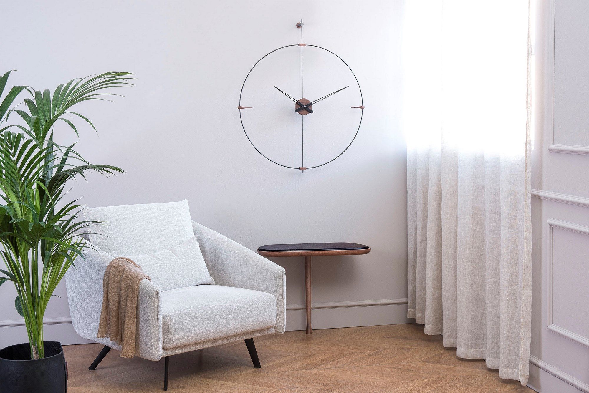 Деревянные настенные часы NOMON кольца ARCH-00088694 - Вид №3