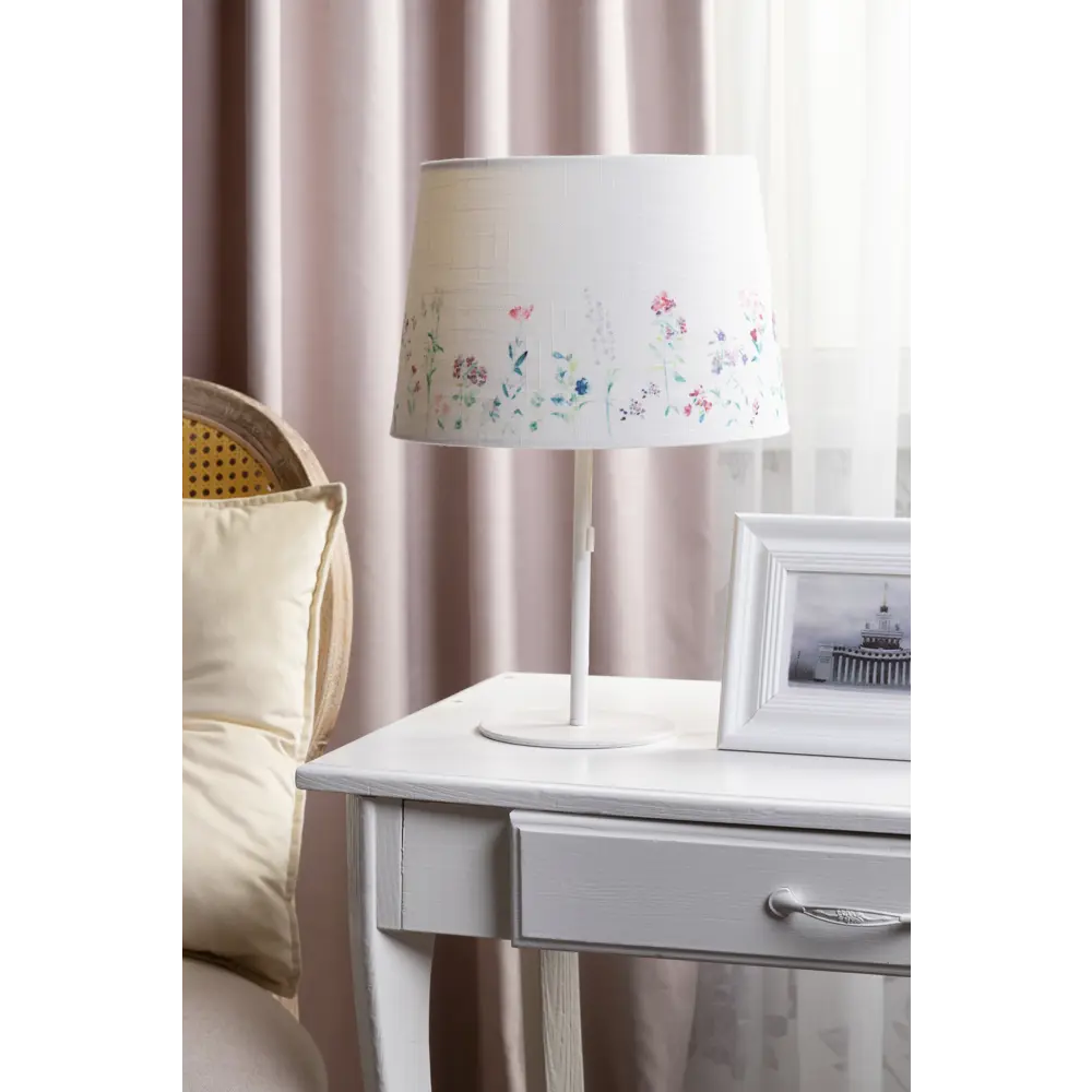 Абажур Linen Ivory Print 7843-5 E27/E14, кольцо, цвет бежевый 82309717 STLM-2034059 LAMPLANDIA  - Вид №4