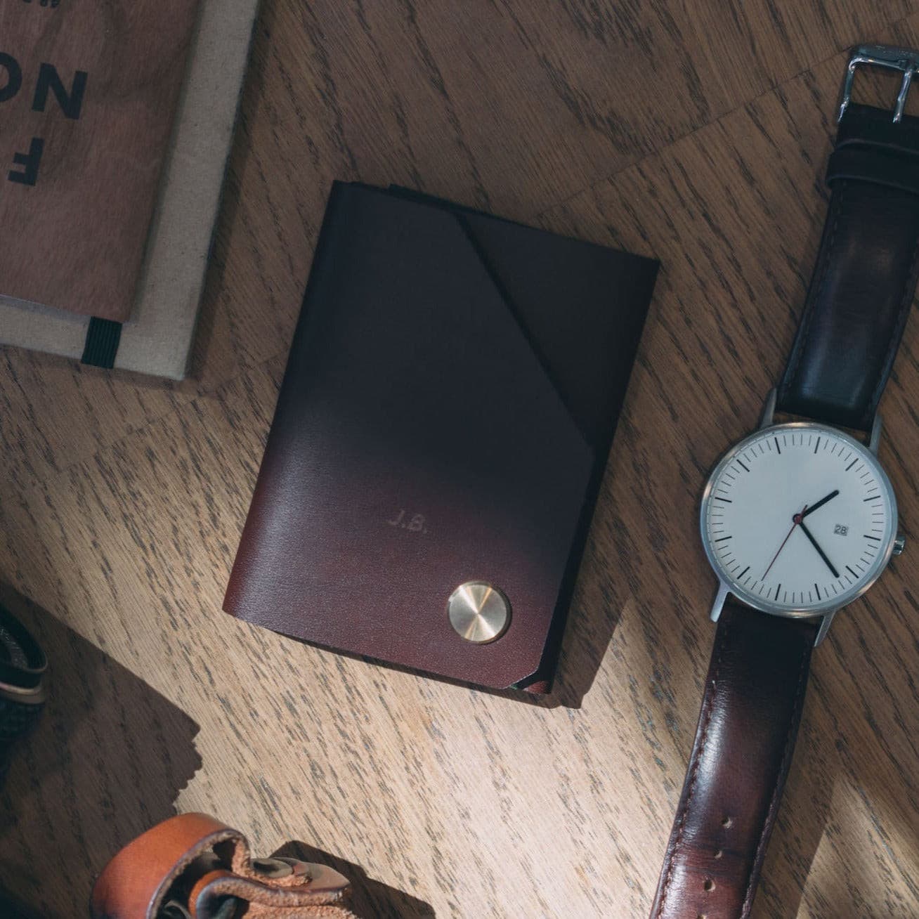 W103CHES Денежный кошелек - Каштан Wingback  - Вид №3