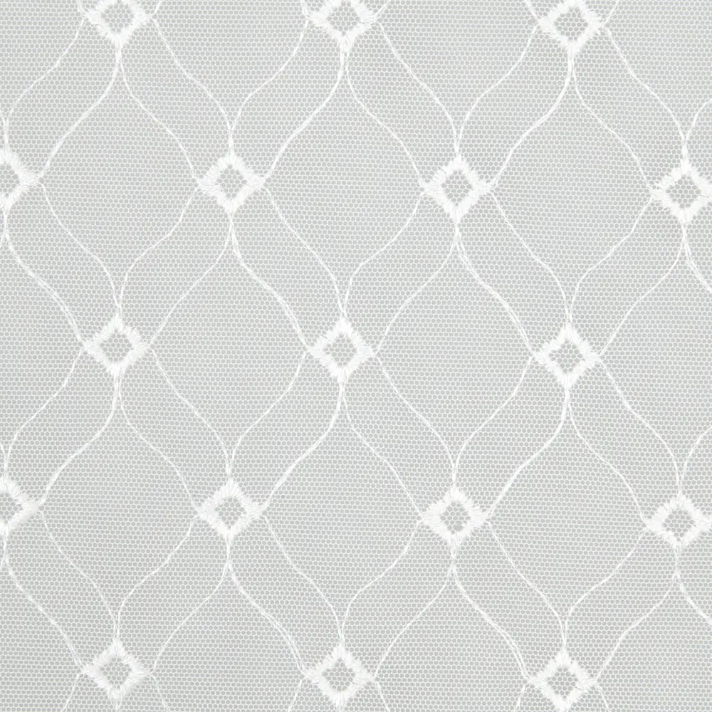 Тюль на ленте «Ромбик» 300x280 см цвет белый MIAMOZA STLM-2109528 - Вид №3