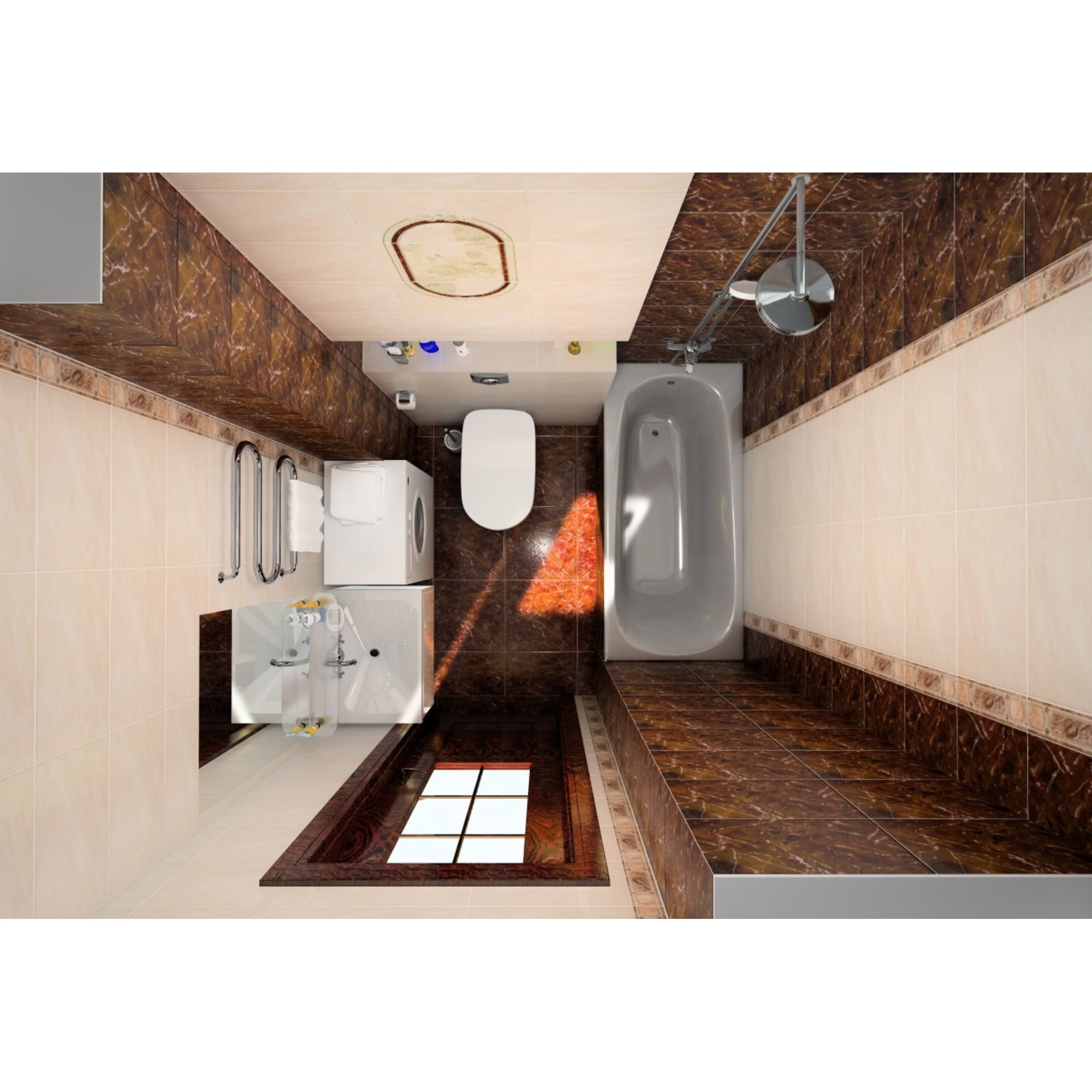 14175514 Бордюр «» 7.5x23 см цвет коричневый Pietra Santreyd - Вид №3