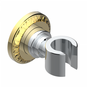 U95-53F Кронштейн стационарный встраиваемый в стену Thg-paris Malmaison Portoro Хром/золото