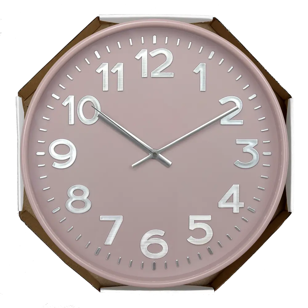 Часы настенные Troykatime ø30 см цвет розовый STLM-2012445 - Вид №3