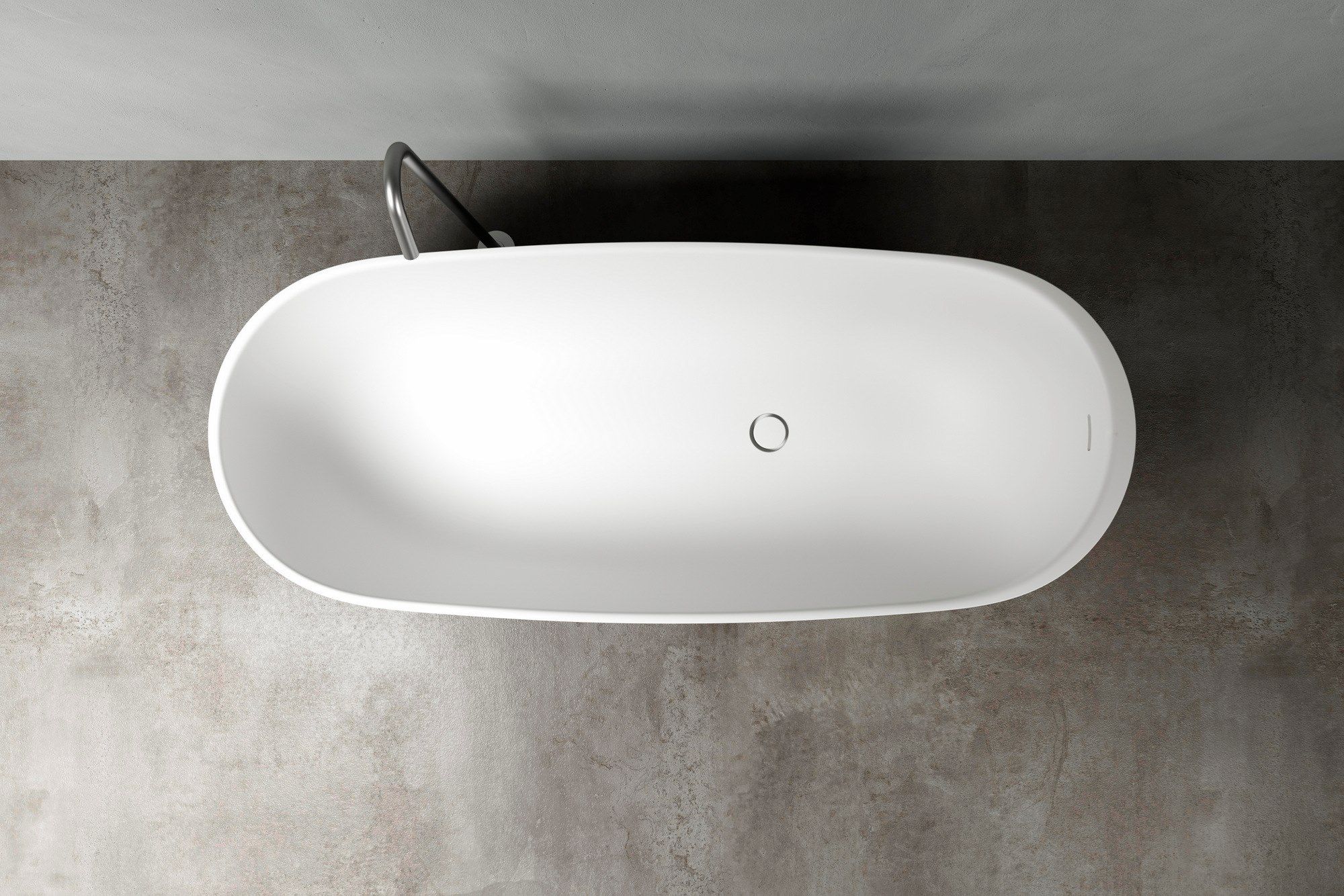 Овальная ванна в Korakril™ Ice White Rexa HOLE ARCH-00137844 - Вид №11