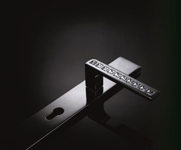 LINEA CALI' Ручка из хромированной латуни с кристаллами Swarovski® на пластине Reflex sun-id-1350658 - Вид №1