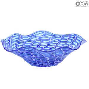 1994 ORIGINALMURANOGLASS Синяя Ваза Миллефиори - муранское стекло OMG 40 см