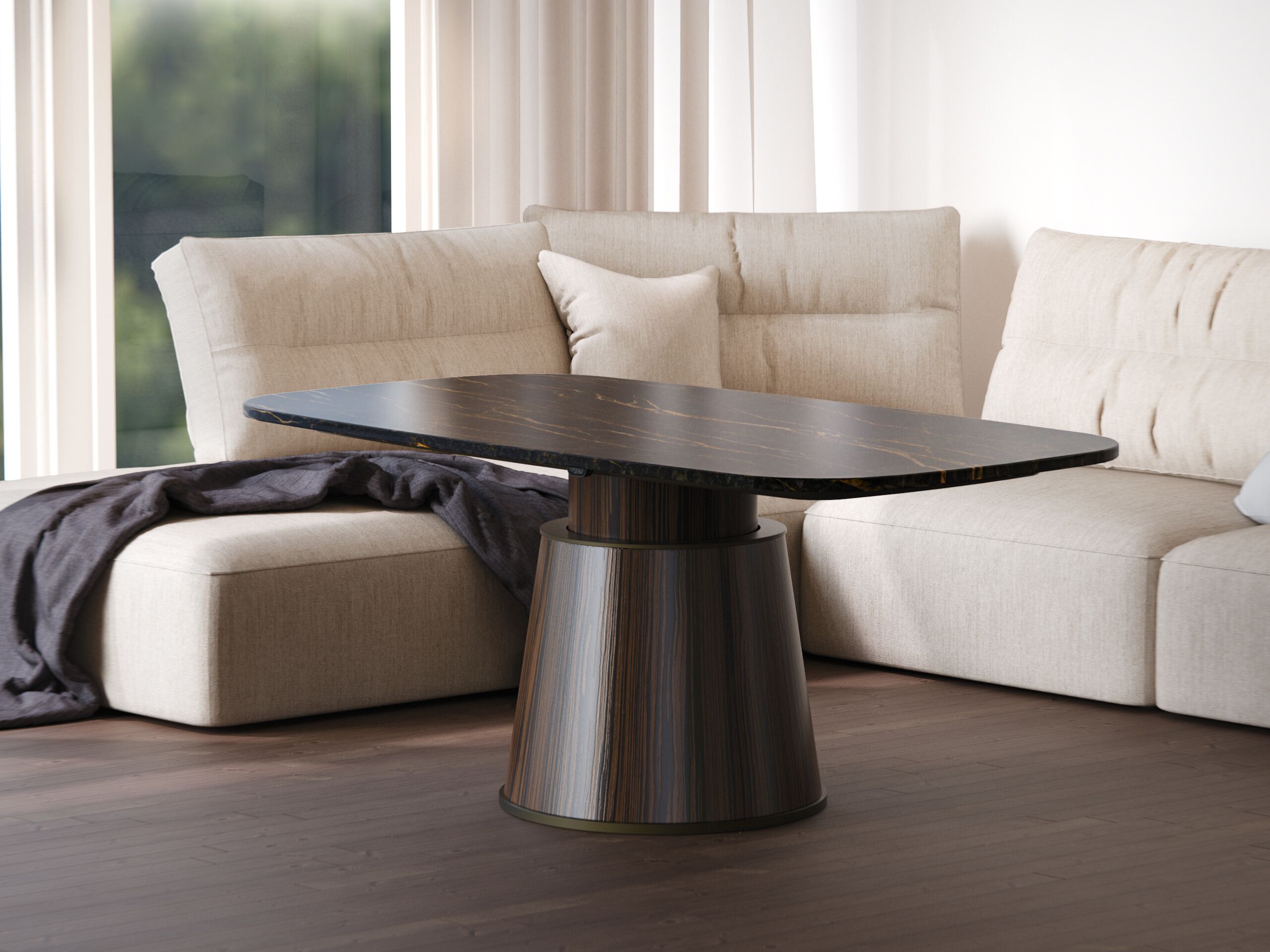 Мраморный прямоугольный стол с регулируемой высотой Pistore Marmi Smart Tables ARCH-00104266 - Вид №8