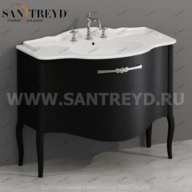 PS110RN Напольная тумба 82 см цвет Южные ночи Globo Paestum Италия Ceramica Globo