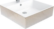 Next Nokta Gold Decorated Умывальник 50x50 см / NX256,000T0 Next Creavit Nx256.000t0