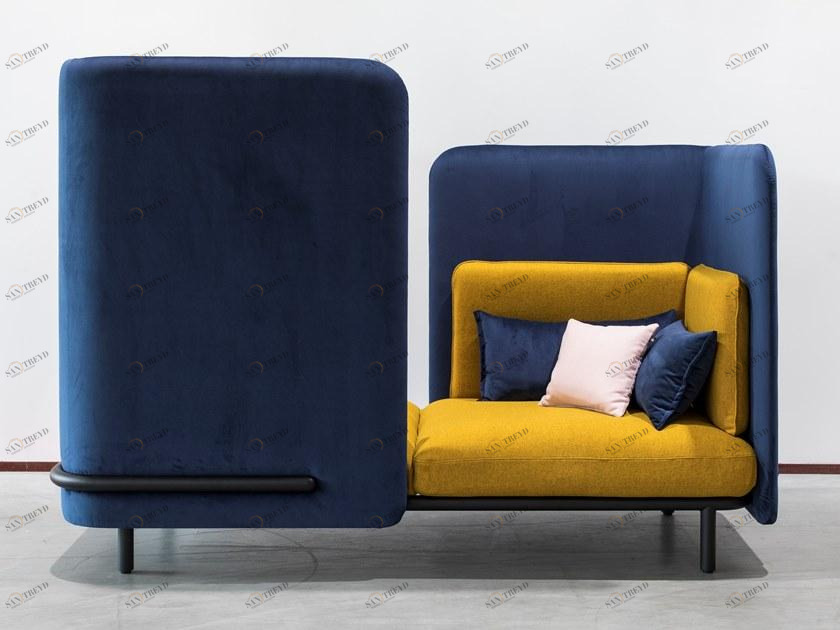 BuzziSpace Диван / офисный остров из ткани Buzzispark sun-id-1486490