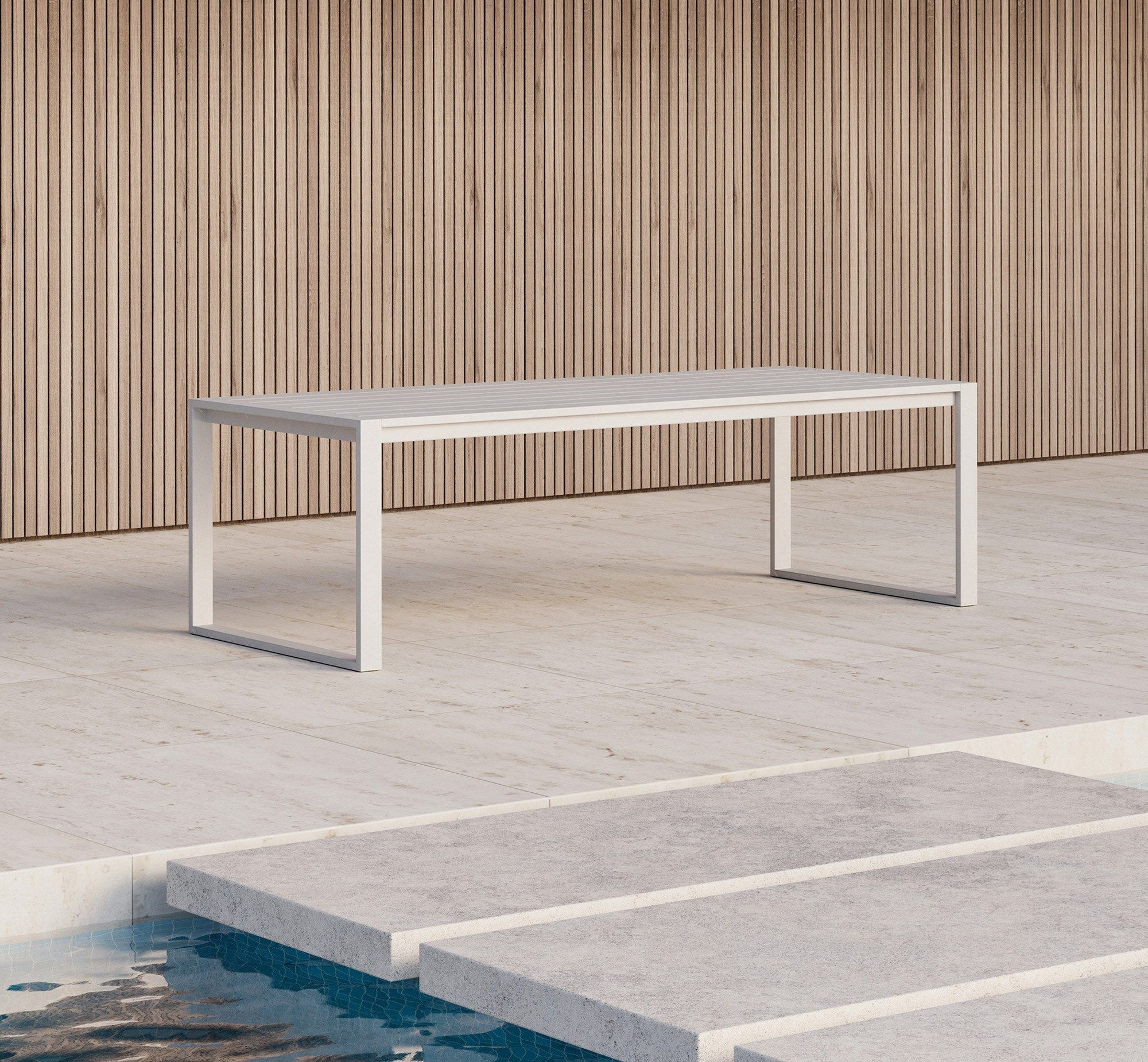 Прямоугольный алюминиевый стол с порошковым покрытием Case Eos ARCH-00051000 - Вид №4