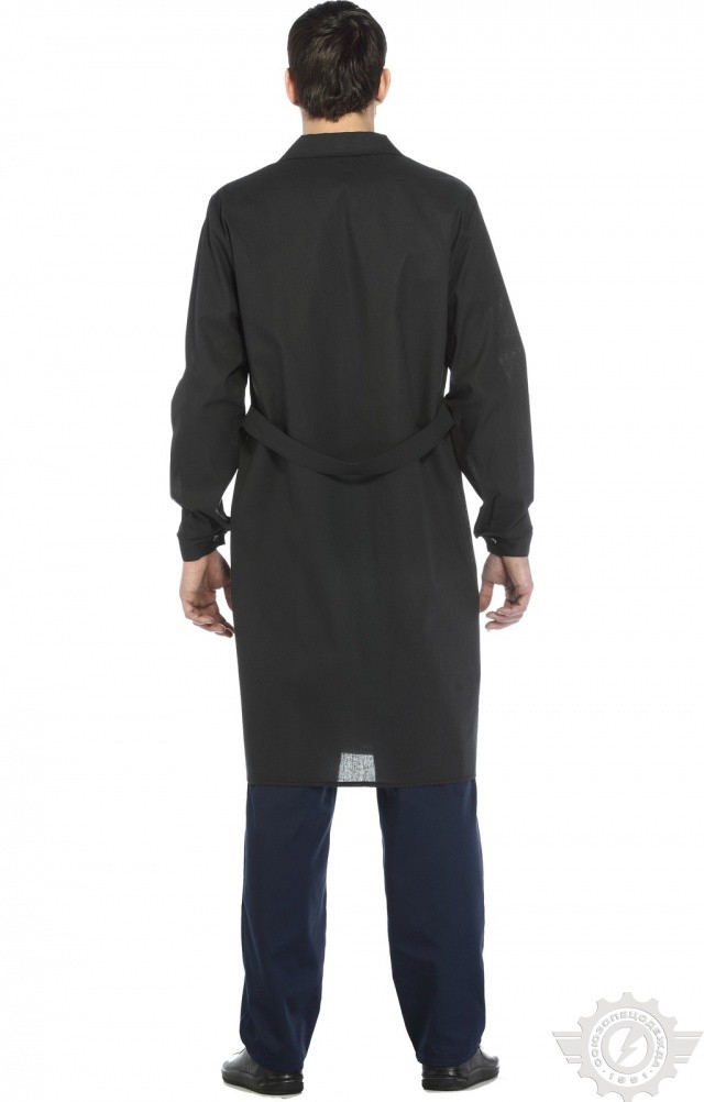 61705 Халат мужской темный  Одежда для обслуживающего персонала  размер 48-50/170-176 Спецодежда  - Вид №3