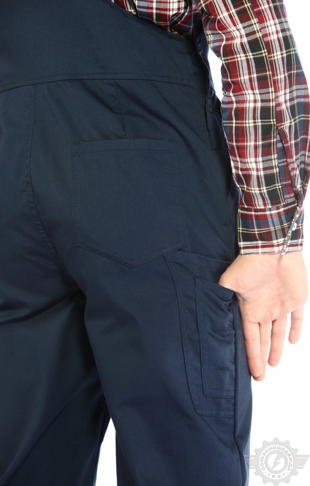 65632 Полукомбинезон "Эксперт-2" темно-синий  Летняя спецодежда  размер 48-50/182-188  - Вид №6