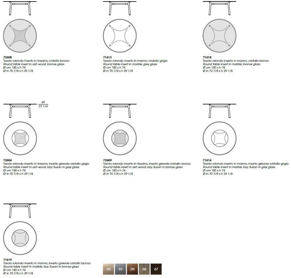 Giorgetti Круглый стеклянный стол sun-id-1482504 - Вид №4