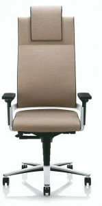 ZÜCO Поворотное регулируемое по высоте кресло руководителя из ткани с подголовником Lacinta comfort line El 105