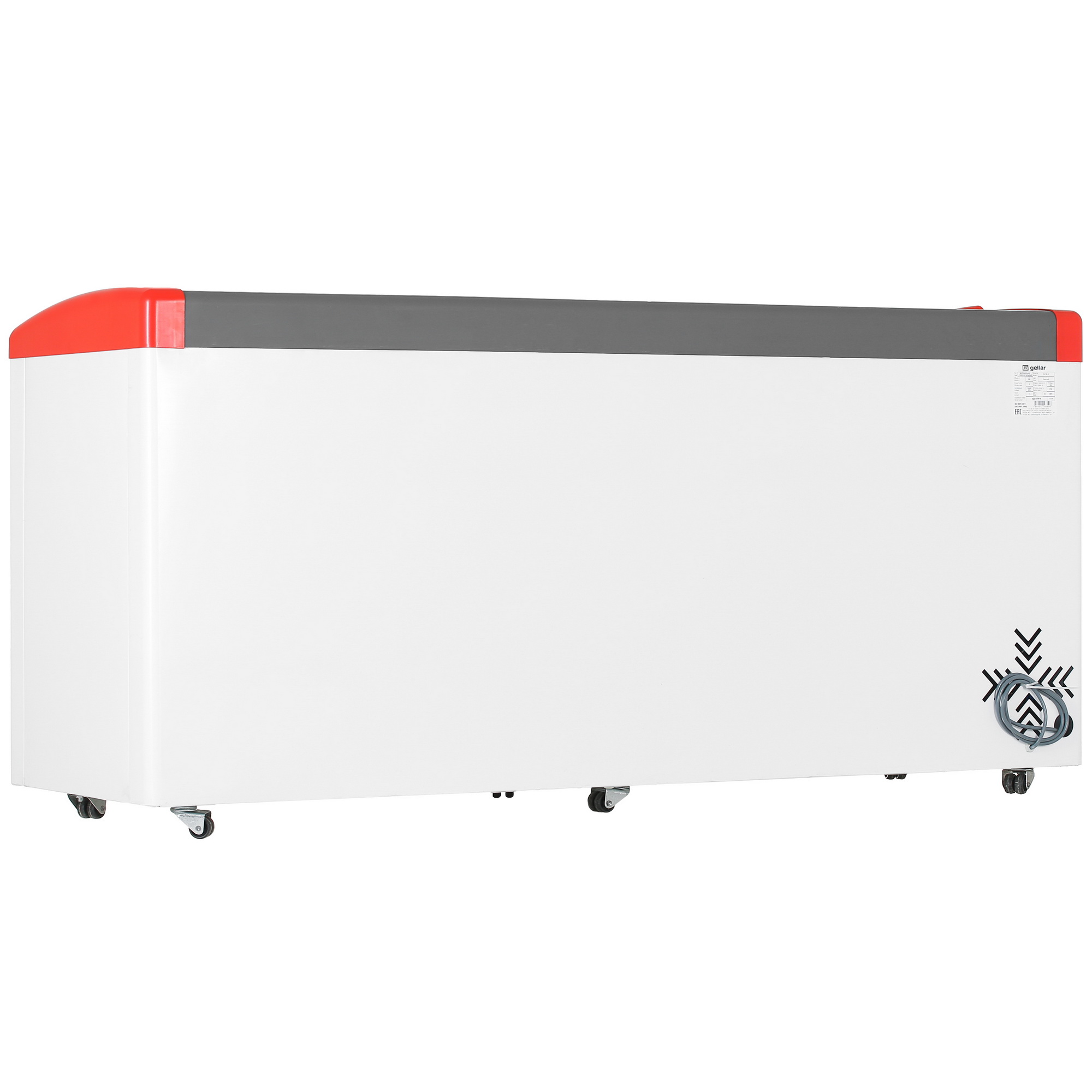 1229601 Морозильный ларь Frostor Gellar FG 700 E белый, красный STDN-0136003 - Вид №3