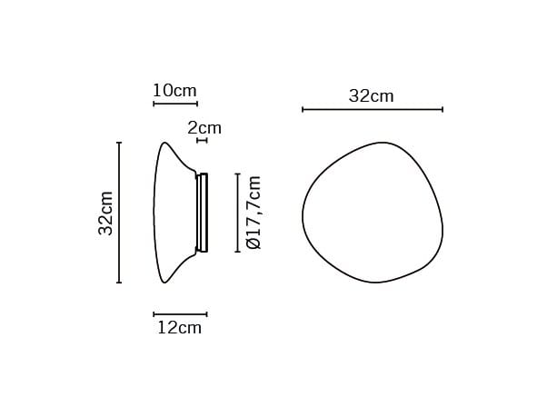 Стеклянный настенный светильник Fabbian Lumi Mycena ARCH-00086916 - Вид №3