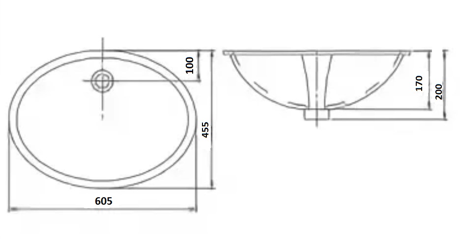 CL3078 Раковина встраиваемая SSWW CL  - Вид №4