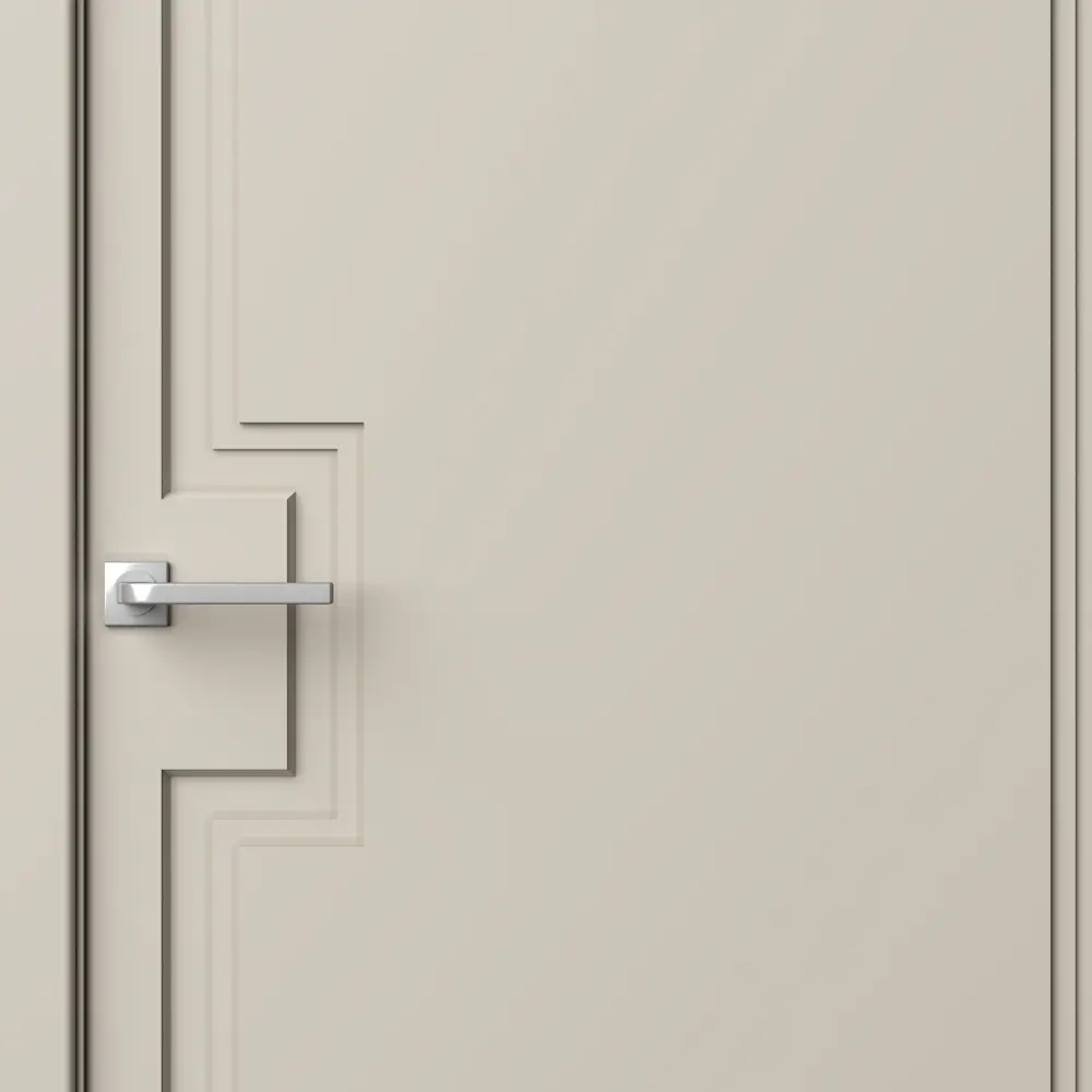 Дверь межкомнатная глухая Лео 80x200 см эмаль цвет мокко с замком и петлями 89415285 STLM-2077922 Santreyd  - Вид №2