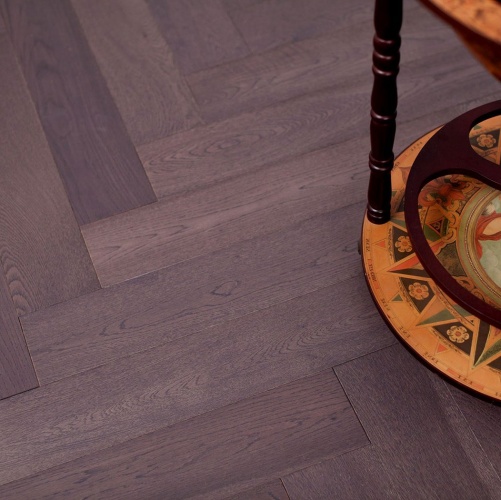 Паркет Ёлка Marco Ferutti Hermitage Клауд Дуб Любая на выбор с брашью (Текстурированная) 610х122 мм 2600700112 - Вид №4