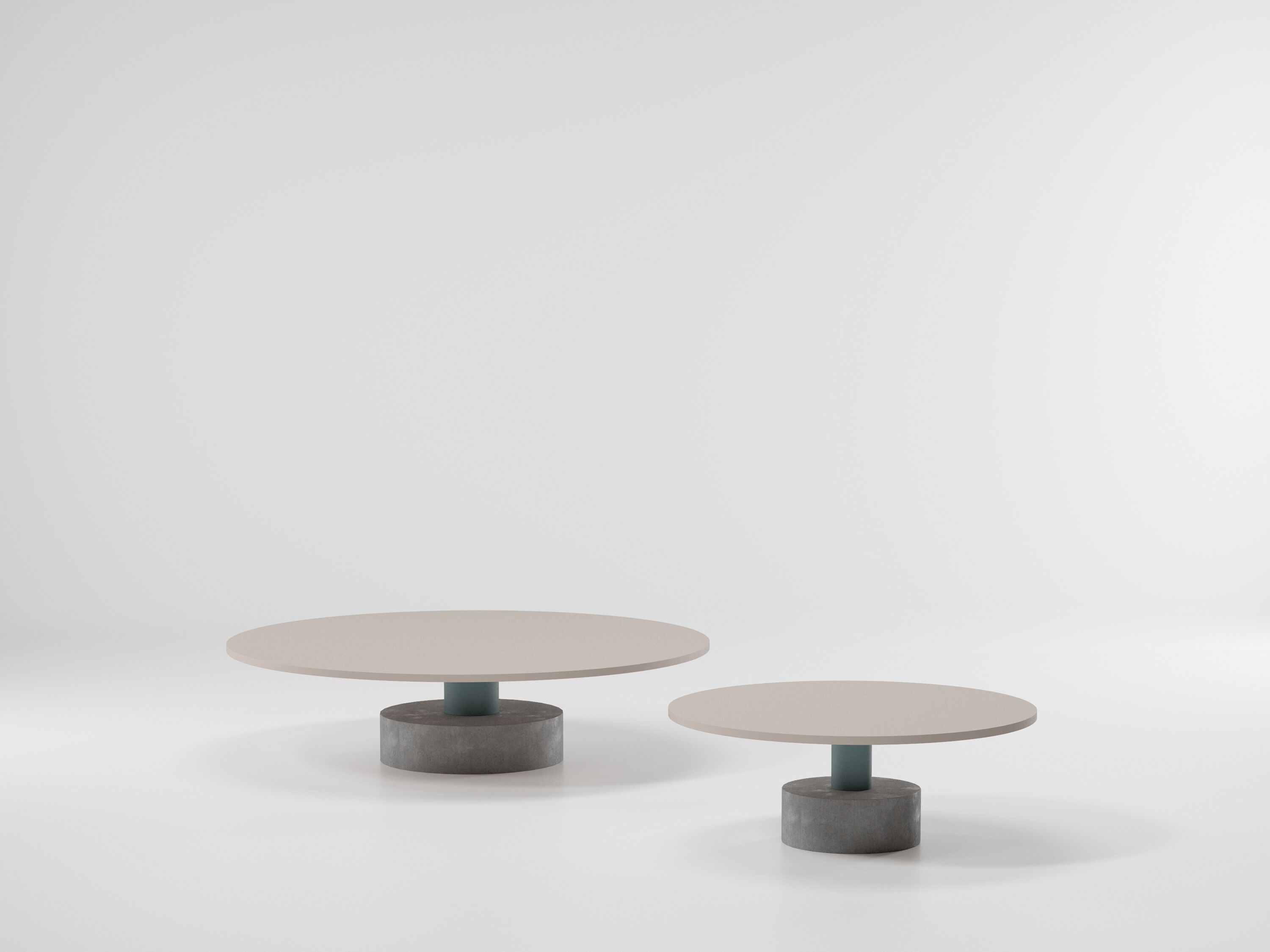 Алюминиевый низкий журнальный столик Kettal Roll ARCH-00026647