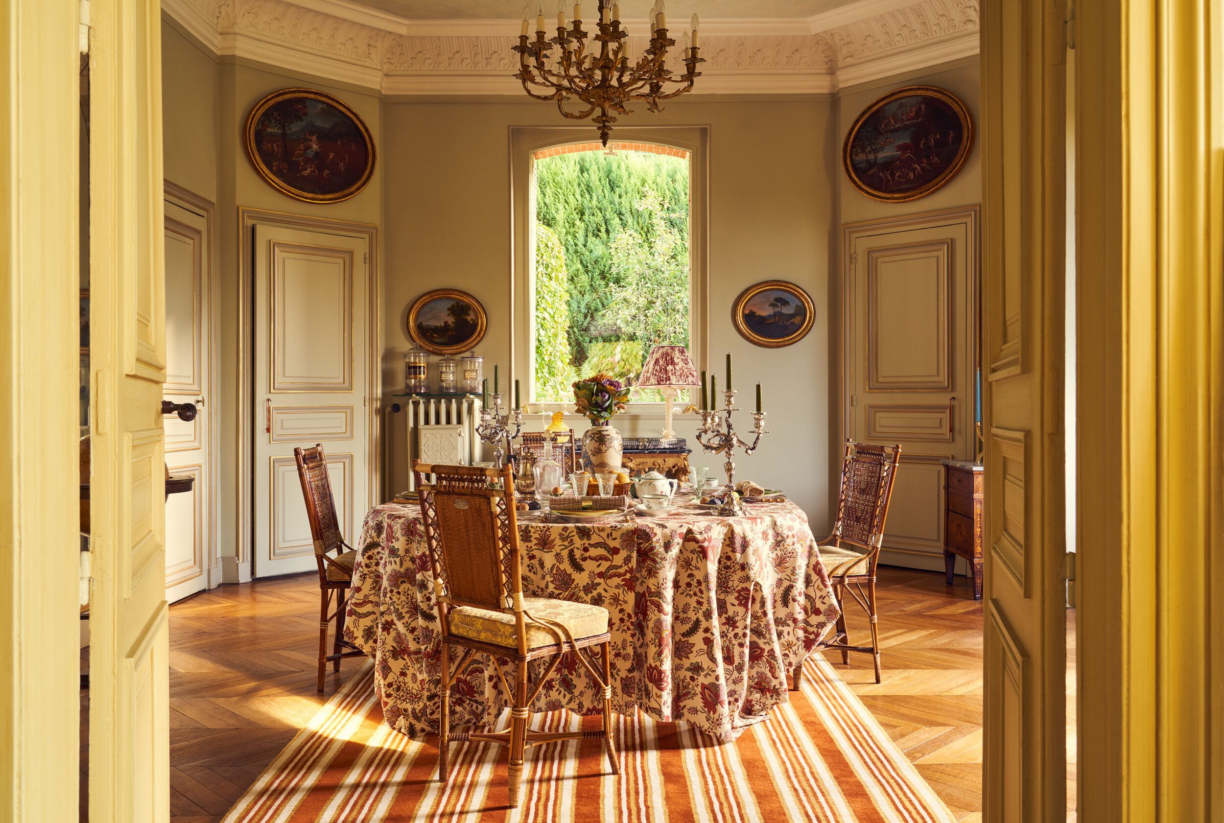 Хлопчатобумажная ткань с цветочным рисунком LELIEVRE Quenin-Belle Époque ARCH-00020380 - Вид №12