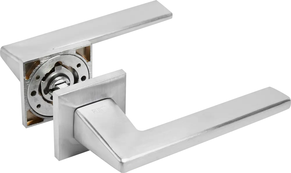 Дверные ручки PUNTO Bright для межкомнатных дверей в матовом хроме 85203184