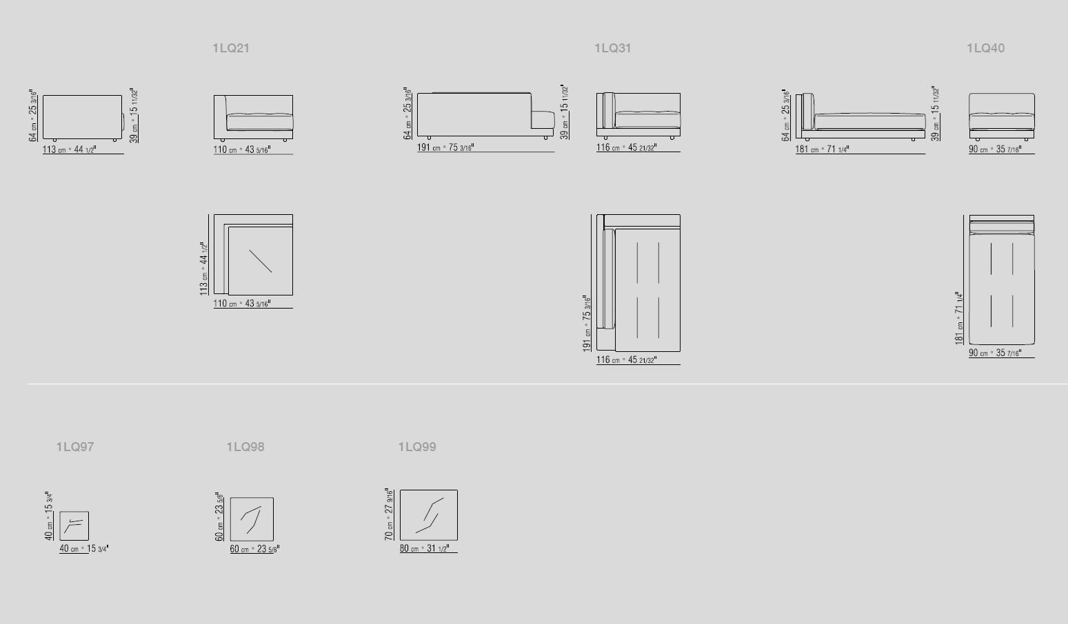 Модульный тканевый диван Flexform Люсьен ARCH-00055820 - Вид №3