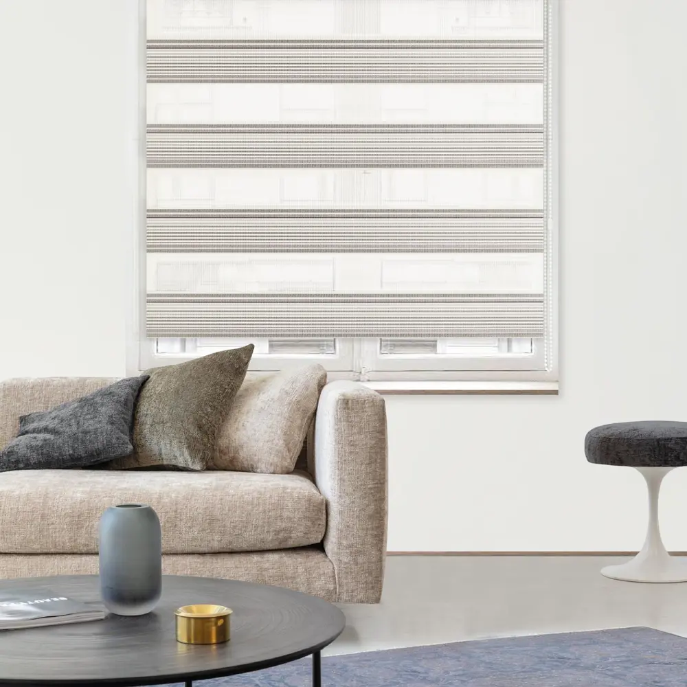 Штора рулонная день-ночь Verona 100x250 см серая MIAMOZA STLM-2134305 - Вид №2